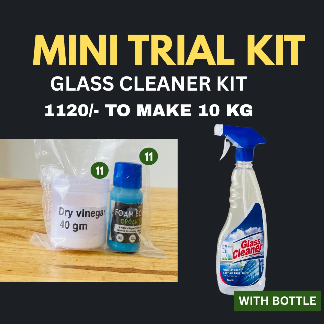 GLASS CLEANER KIT WITH  BOTTLE