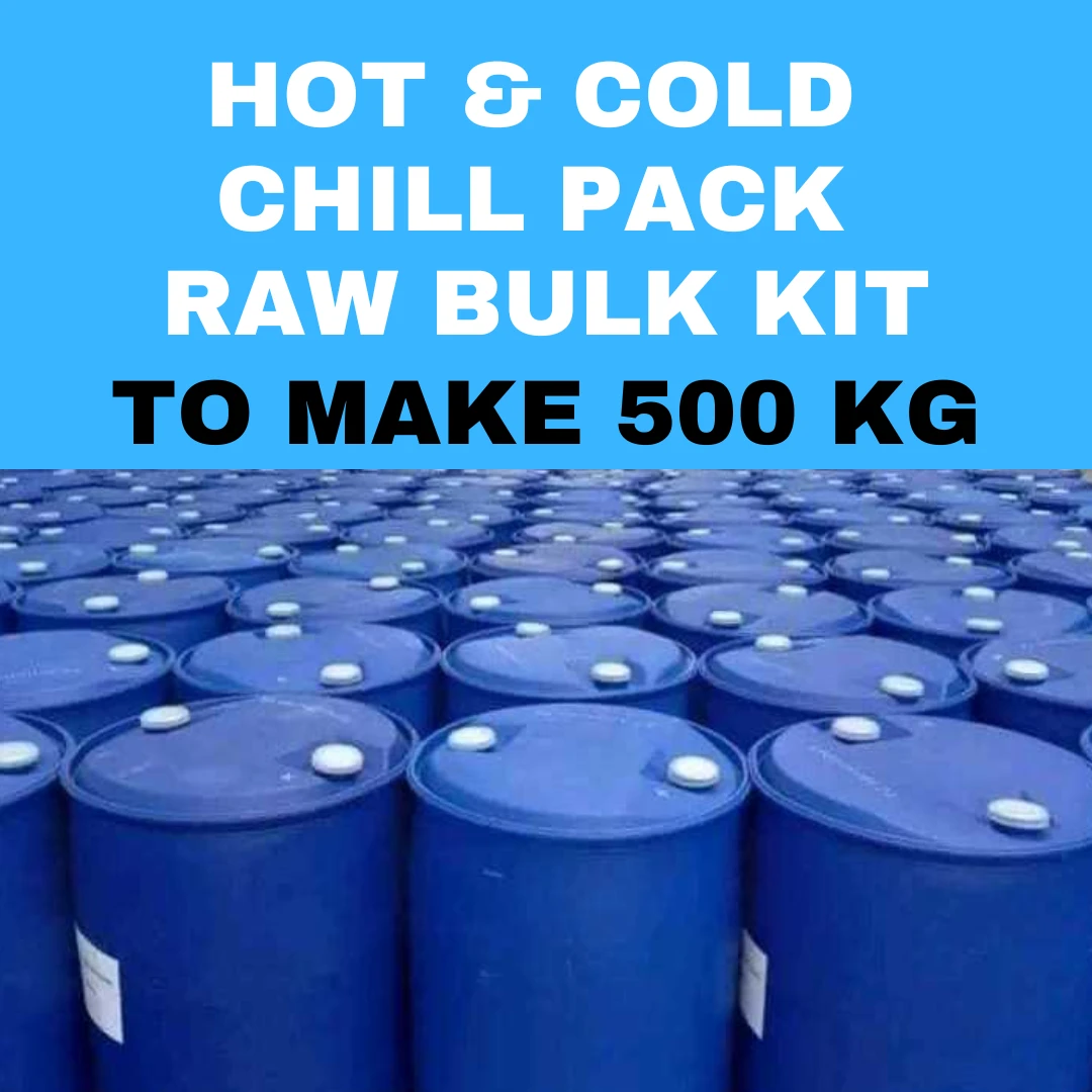 HOT & COLD CHILL PACK RAW MATERIAL BULK KIT TO MAKE 500 KG
