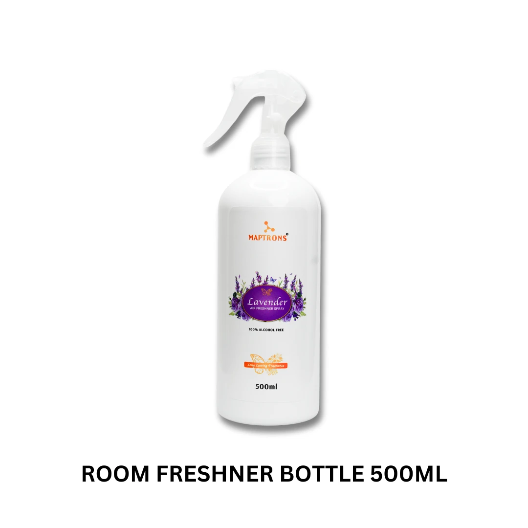 ROOM FRESHNER 500 ML EMPTY BOTTLE WHITE WITH SPRAY MIST PUMP 100 QTY